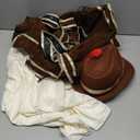 Spooktacular Creations Mens German Bavarian Oktoberfest Costume Set, Beer Costume Hat for Adults Halloween and Beer Festival (Large, Brown)