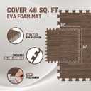 Yes4All EVA Interlocking Mats, Puzzle Floor Tiles, Foam Floor Padding with Border for Furniture, Home Space, Living Room, Garage