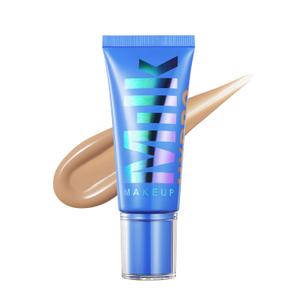 Milk Makeup Hydro Grip Hydrating Gel Skin Tint – 12HR Lightweight Buildable Coverage with Hyaluronic Acid for Natural Dewy Finish – Non-Comedogenic – 6 Light Medium w/ Neutral to Cool Undertones, 1oz