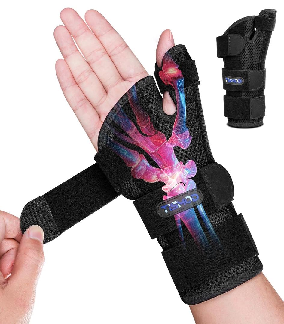Wrist Brace Carpal Tunnel with Thumb Support,Adjustable Thumb Spica Splint Right Left Hand,Wrist Guard for Arthritis,Tendonitis,Pain,relief,sprain,De Quervain's Tenosynovitis Women Men