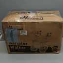 Henmnii Rollator Walker for Seniors, Lightweight Foldable All Terrain Rolling Walker with seat, Aluminum Walkers with 10 inch Rubber Wheels, Handles and Backrest for Seniors and Adult (Red)