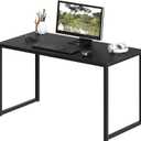 SHW Mission 40-Inch Home Office Computer Desk, Black