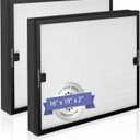 BD-AS-550 Air Scrubber Stage 2 Replacement Filter Compatible with BlueDri, VEVOR and Dri-Eaz Scrubber Air Purifier, for F301H, True HEPA H13 Filter of 16 x 19 x 2 inches2 Pack