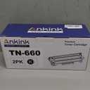 TN660 Toner Cartridge Replacement Compatible for Brother TN-660 TN630 TN-630 HL-L2380DW HL-L2320D HL-L2340DW DCP-L2540DW MFC-L2700DW MFC-L2720DW HL-L2300D HL-L2360DW DCP-L2520DW Printer Black, Pack of 2