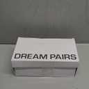 DREAM PAIRS Women's Heels Chunky Block Strappy Square Open Toe Ankle Buckle Heeled Sandals Wedding Party Dress Shoes Indie (7, White)