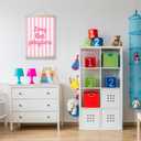 RZQIJ Long Live Playtime Sign Hanging Wall Flags Canvas Banner 12x16 Inch - Toddler Wall Decor Banner for Room, Playroom, Bedroom - Poster Hanger Frame for Kids - Girls Bedroom Decor(013)