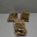 150 Pieces Gold Plastic Silverware - Heavy Duty Gold Disposable Utensils - Fancy Plastic Cutlery Set Includes 50 Forks, 50 Spoons, 50 Knives for Holidays Parties Weddings