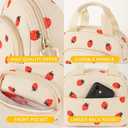 Insulated Lunch Box For Girls Small Lunch Bag Adult Women Work Kawaii Tote For Teen School Cute Compact Lunch Pail Keep Warm Lunch Pale For Ladies Teacher (00 Strawberry)