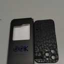 OOK Compatible with iPhone 16 Pro Leopard Case with Wrist Strap, Black Leopard Cheetah TPU Shockproof Protection Slim Cover with Camera Protection for Women Girls, for 6.3inch