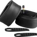 FANSPRO 2 Pack of 26 Inch Bike Tube 26x2.125 26x2.20 26x2.25 26x2.30 26x2.35 26x2.40 Heavy Duty Bicycle Tube with 2 Tire Levers, 48mm Schrader Valve Premium Quality Butyl Inner Tube