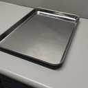 Commercial Quality Baking Sheet Pan Set, Natural Stainless Steel Cookie Sheet, Warp Resistant Nonstick Baker's Half Sheet Pan, Large Thick Cookie Tray Pans for Baking, Roasting(2 Pack, 20X14Inch)