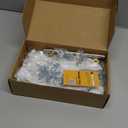 Rergy 10 Pack 5 Inch Brushed Nickel and Gold Cabinet Pulls Heavy-Duty Kitchen Cabinet Handles, Rust-Resistant and Durable Drawer Pulls Zinc Alloy Hardware for Cupboard,Closet,Cabinets (Hole Center: 5in(128mm))