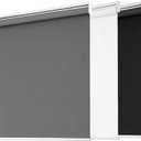 Blackout Roller Shades for Windows, Cordless Free-Stop Blinds with Thermal Insulated,UV Protection Fabric. Pull Down Room Darkening Door Blinds for Home, Office Easy to Install(25" W x 72" H,Grey)