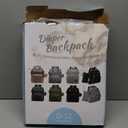 DERJUNSTAR Diaper Bag Backpack, Large Baby Bag with Changing Pad, Thick Padded Back & Straps, Laptop Compartment, Waterproof Travel Backpack with USB Port, Multi-Function for Mom & Dad, Black