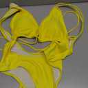 Sovoyontee 2025 Women's Sexy Cheeky One Piece Swimsuits High Cut Thong Bikini Bathing Suit Monokini Size L