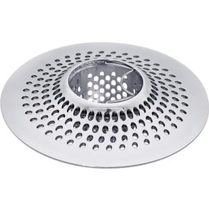 LEKEYE Drain Hair Catcher/Bathtub Shower Drain Hair Trap/Strainer Stainless Steel Drain Protector (Patented Product) (Silver)