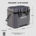 Igloo Trailmate Cooler | Insulated Hard Shell Ice Chest, 25 QT