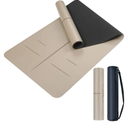 Natural Rubber Yoga Mat - Non Slip Non Toxic - 72’'x26.8''x5mm - Hot Yoga, Pilates, Floor Workout - For Women and Men - with Carrying Bag