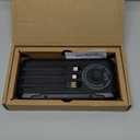 Solar Power Bank 20000mAh Portable Charger Built-in 3 Cables and Wireless Charging Battery Pack Compatible for iPhone, Samsung, IPX5 Waterproof, Bright Flashlight Perfect for Camping,Hiking,Outdoor (Black)