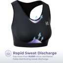 LP SUPPORT 235Z High Impact Sports Bras for Women - Workout, Gym, Yoga Bra for Ultimate Comfort & Support (Blue, S)