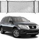 Envelope Style Trunk Cargo Net Compatible with Nissan Pathfinder New 2026 2025 2024 2023 2022 2021 2020 2019 2018 2017 2016 2015-2013 Car Rear Tailgate Mesh Grocery Netting