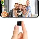 Mini Camera, 4K WiFi Wireless Camera Micro Portable Nanny Cam with Motion Detection, Cloud & SD Storage, Night Vision, Smart HD Tiny Security Cameras for Home Pet Baby Office Indoor Outdoor