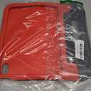 YIHE Kids Case for iPad (A16) 11th Generation 11 Inch 2025 & iPad 10th Generation 10.9 inch 2022, with Built-in Screen Protector and Handle Stand, Full Body Shockproof Protective Cover, Red Black