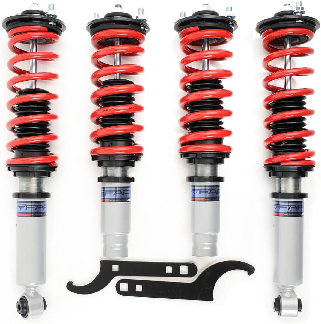 FAPO Adjustable Height Coilover Suspension Strut Lowering Kit, Mono-Tube Compatible with Honda CR-V 1996 1997 1998 1999 2000 2001 Shock