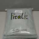 Pitalk Aqua Curtains 108 Inches Long for Kids Room 2 Panels Set Back Tab Pocket Drapes Light Filering Semi Sheer Linen Farmhouse Mint Green Curtains for Living Dining Sliding Seafoam Teal Grey 9 FT