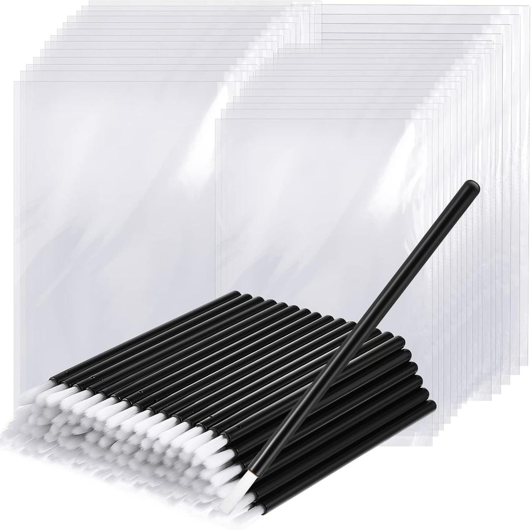 150 Pcs PYO Paint Your Own Mini Paint Brushes for Cookies Disposable with Soft Brush Head Wands with 150 Pcs Cookie Packaging Bags Edible Cupcakes