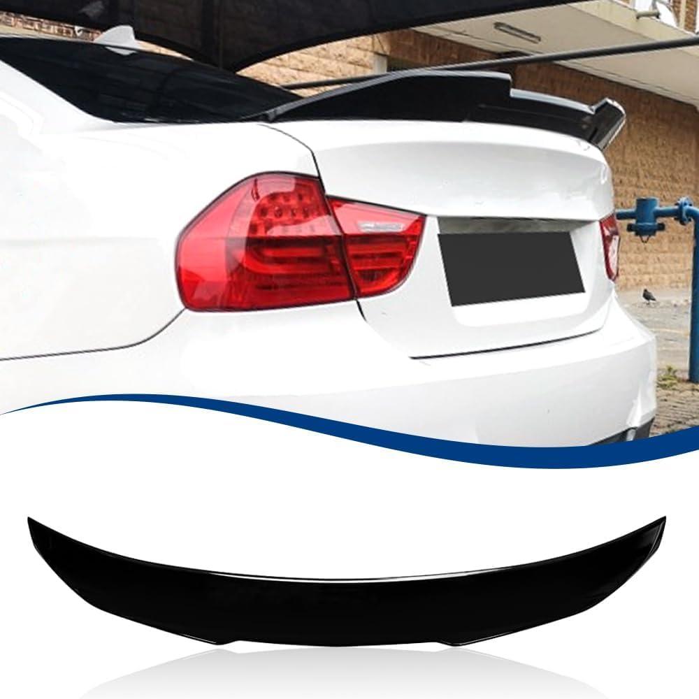 E90 Trunk Spoiler PSM-Style Compatible with (2005-2012) 3-Series E90 Sedan / M3 Sedan Gloss Black
