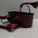 Wine Color Christmas Gift Basket, Vegan Leather Wine Red Holding Container Perfect for Gifts and Surprises