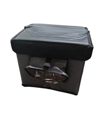 Stray Animal Shelter (Cat Heater ) Color Grey , Size S/M ( Aluminum Foil Inner Wall material ) Pearl Cotton ( Filling Layer )