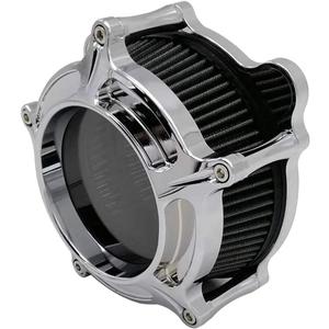 Harley Air Cleaner Chrome See Through Intake Filter Kit Cnc Cut for Motorcycle Dyna 2000 - 2017 Softail 2000 - 2015 Touring 2000 - 2007 Fitment - B (Gray)