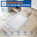 100 Count Disposable Beds Pads 23"x36",Premium Adults Incontinence Chucks Underpads,Super Absorbent Waterproof Pee Pads,Extra Large Puppy Training Pad,Baby Changing Pad