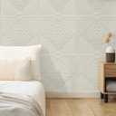 Alow Ceiling Tiles, 16pcs Tiles Peel and Stick, 3D Foam Ceiling Sticker for Interior Decor in Wall,(13.8 x 13.8In Covering 21 sq.ft White) (Lucky)