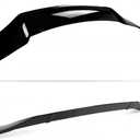 Rear & Roof Spoiler Compatible with Honda Accord 2018-2022, R Style Duckbill High Kick Trunk Wing Lip & Roof Wing (Glossy Black)