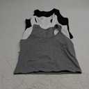 Sports Crop Tank Tops for Women Cropped Workout Tops Racerback Running Yoga Tanks Cotton Sleeveless Gym Shirts 3 Pack S