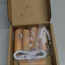 evory Wood Wall Hooks,5 Pack Natural Wooden Coat Hooks Wall Mounted,Handmade Rustic Hat Hooks Heavy Duty Entryway Wall Hangers for Hanging Towels, Clothes, Bags (Beech Wood)