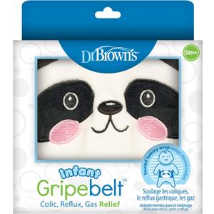 Dr. Brown's Infant Gripebelt Heated Belly Band, Soothe Baby's Tummy with Gentle Warmth and Compression, Panda, 0m+ (1 Count)