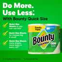 Bounty Quick-Size Paper Towels, White, 12 Family Triple = 40 Regular Rolls