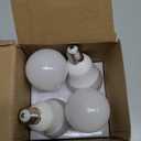 E17 Intermediate Base LED Light Bulbs, 6W(60 Watt Equivalent), Warm White 2700K, 600lm, G14 LED Bulb for Ceiling Fan, Non-Dimmable, Pack of 4