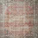 Loloi Amber Lewis Georgie Collection GER-01 Red/Navy 3'-9" x 5'-6", .19" Pile Height, Accent Rug