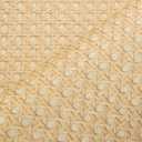 VEELIKE Natural Brown Rattan Wallpaper Peel and Stick Non-Textured Faux Rattan Cane Contact Paper for Cabinets Doors Walls 15.7''x118'' Self Adhesive Waterproof Weave Wallpaper for Bedroom Renters