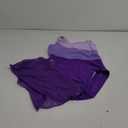 Girl's One Piece Swimsuits Color Block Cutout One Shoulder Bathing Suit with Mesh Cover Up 1 Piece Swimsuit Swimwear (7-8 Years, Purple)