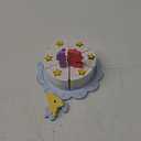 Pretend Play Food for Toddlers 1-3,Wooden Birthday Fake Cake with Candles and Numbers,Tea Party Learning Kitchen Gift Toys for Boys Girls (Rainbow Cake)