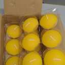 12 Pack 3 Inch Citronella Floating Candles for Summer, 10 Hour Yellow Dripless Tealight Candles for Cylinder Vases, Centerpieces at Wedding Party Pool Holiday