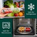 QCQHDU Snack Containers with Lids, 4.4 oz Small Plastic Snack Boxes 2 Compartments for Portion Control and Meal Prep Lunch Food Sauce Containers for On-the-Go Meal, Camping, Travel, Office, 50 Sets