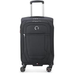 DELSEY PARIS Helium DLX Softside Expandable Luggage with Spinner Wheels, Black, Carry on 20 Inch