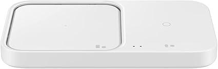 Samsung 15W Wireless Charger Duo w/USB C Cable, Dual Charging, Cordless Super Fast Charging Pad for Galaxy Phones and Devices, Compact Design, LED Indicator, 2022, US Version, White Samsung 15W Wireless Charger Duo w/USB C Cable, Dual Charging, Cordless Super Fast Charging Pad for Galaxy Phones and Devices, Compact Design, LED Indicator, 2022, US Version, White